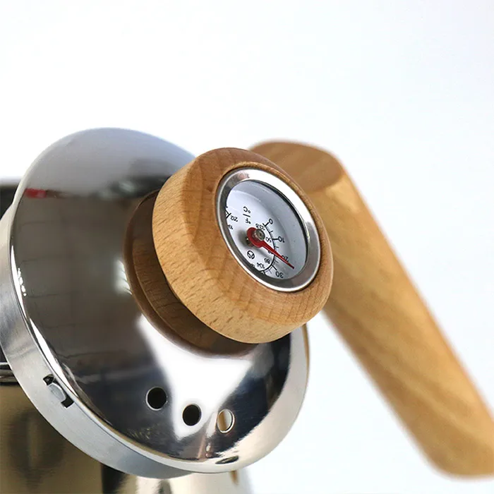 Индукционная плита 1000 мл кофейник с термометром из нержавеющей стали