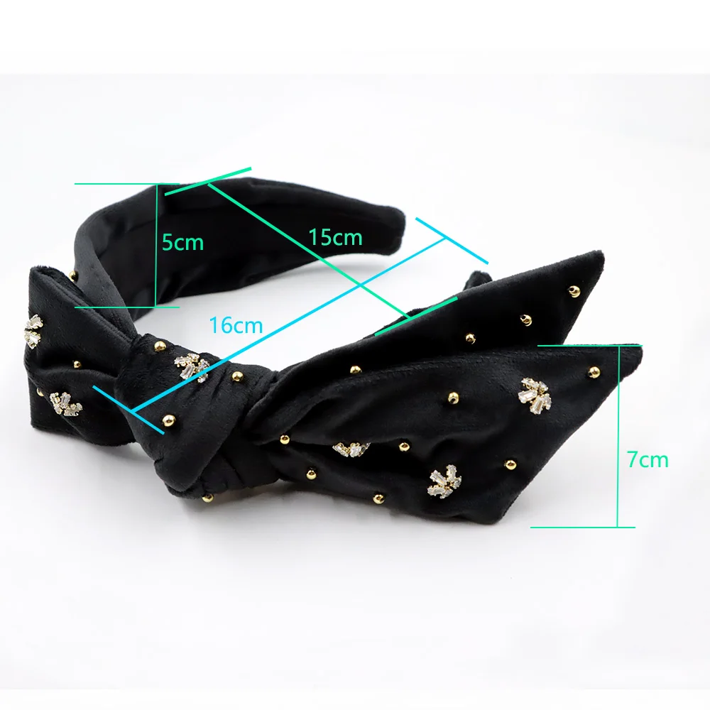 winter season fabric velvet cotton fashion women hairband latest hairband designs