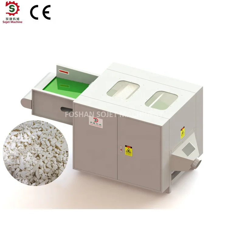 New type Industrial electric sofa factory waste sponge shredding machine/foam crushing particle making machine/EPS foam crusher