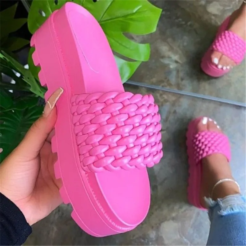 
Wholesale Spring and summer new European and American platform flat sandals Fashion sexy ladies sandals and slippers 