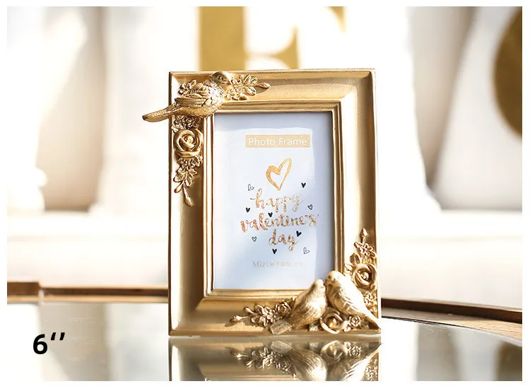 European Hot Creative picture photo frame Round Square Small Resin Vintage Photo Frame Modern Home Accessories