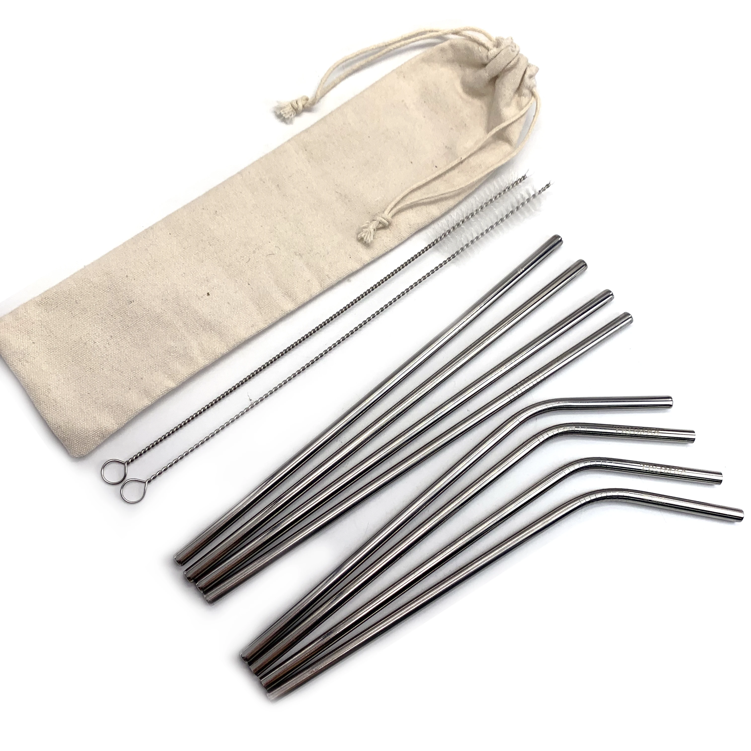 New Product Ideas Bar Accessories Gift Set Bulk Black 304 Metal Drinking Stainless Steel Straw Bar Free Pack with Case