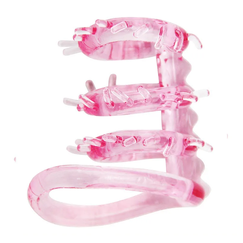 Adult sex toy wholesale 4 rubber rings adjustable penis cock rings for men