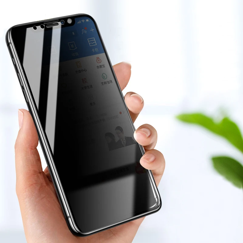 Privacy Phone screen glass protector For apple iphone 12 Pro Max 9H HD Anti Spy full coverage film