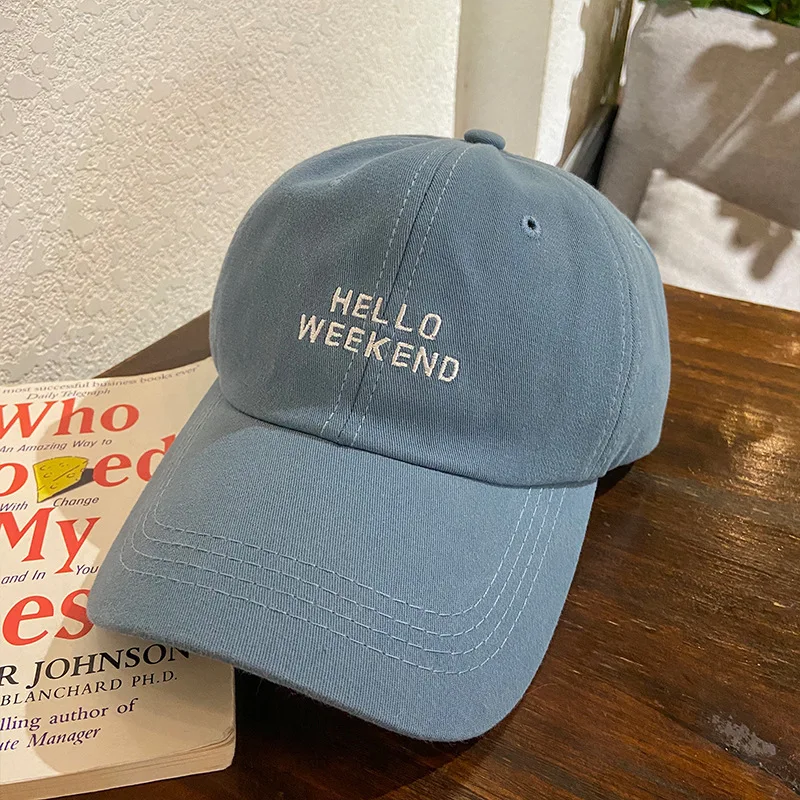 Eco Friendly Bamboo Recycled Polyester RPET Twill Organic Cotton Sports Baseball Cap Hello Weekend Embroidery Casual Hip Hop Hat