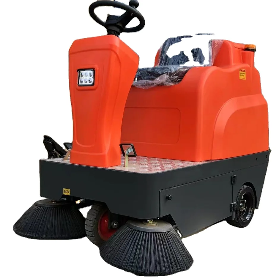 Chinese small sweeping road cleaning machine ride on electric sweeper for sale