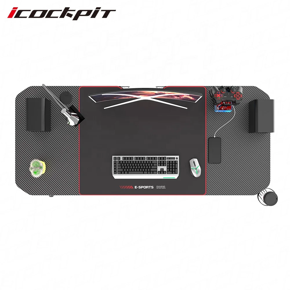 
Saitu New Model Popular Racking Gaming Table Computer Desk Office Furniture Modern Pc Gaming Desk 