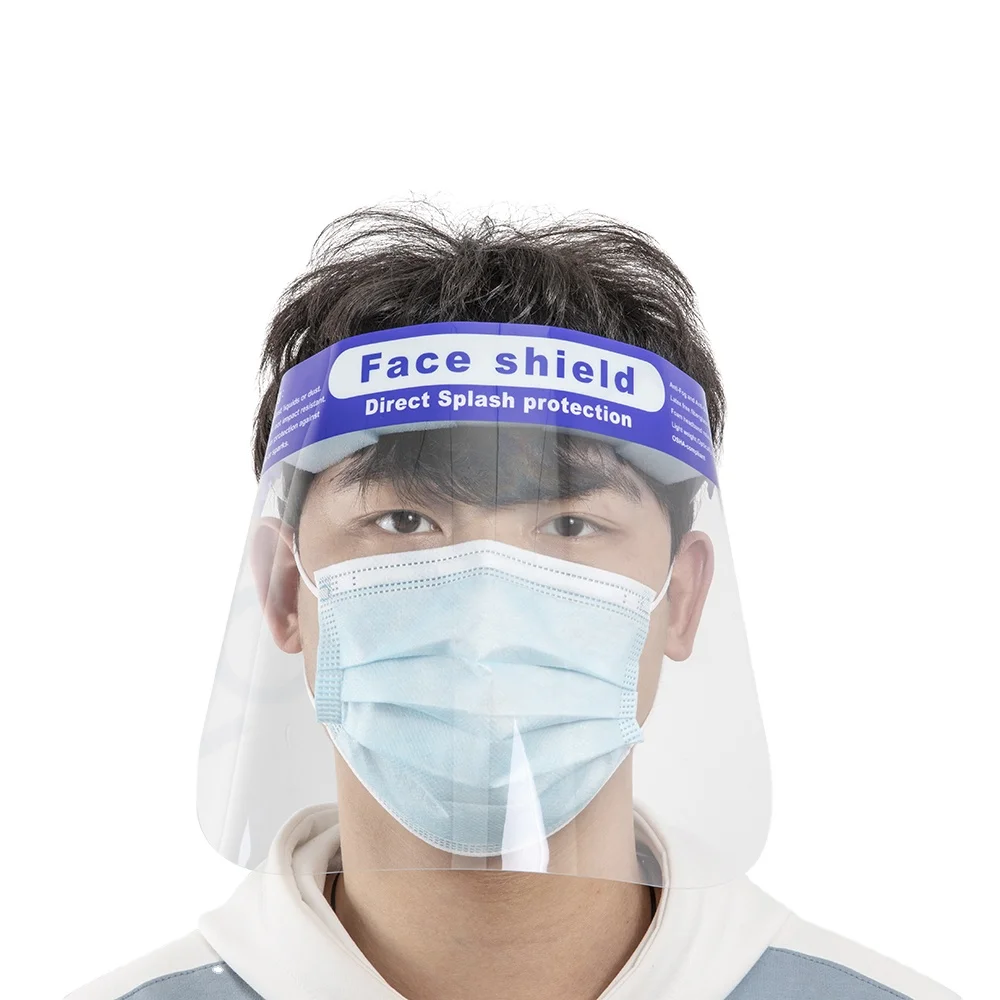 Optimal Comfort and Full Face Protection with Our Disposable Face Shield Featuring Anti Fog Soft Foam Padding