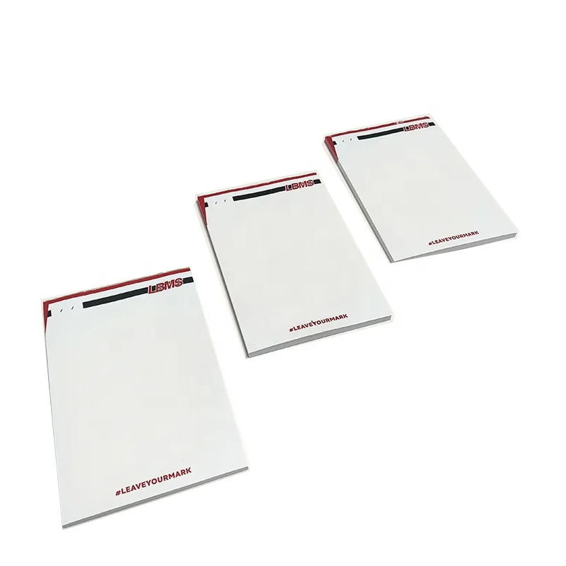 Custom Size A4, A5, A6 logo Printing Blank Writing School Hotel Memo Pad Paper Notepad for Office