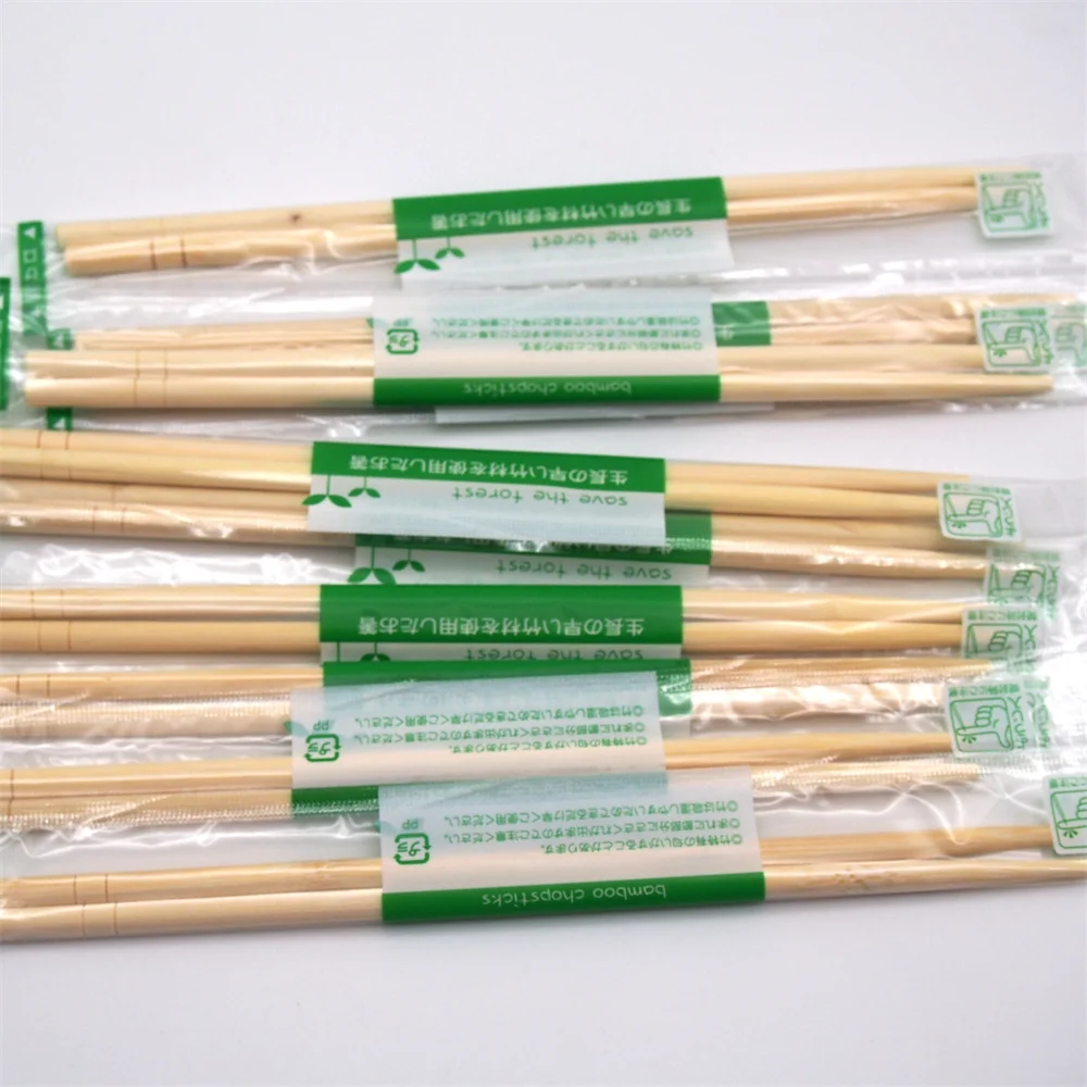 made in China Bamboo Chopsticks round custom disposable tableware eco-friendly Bamboo Chopsticks