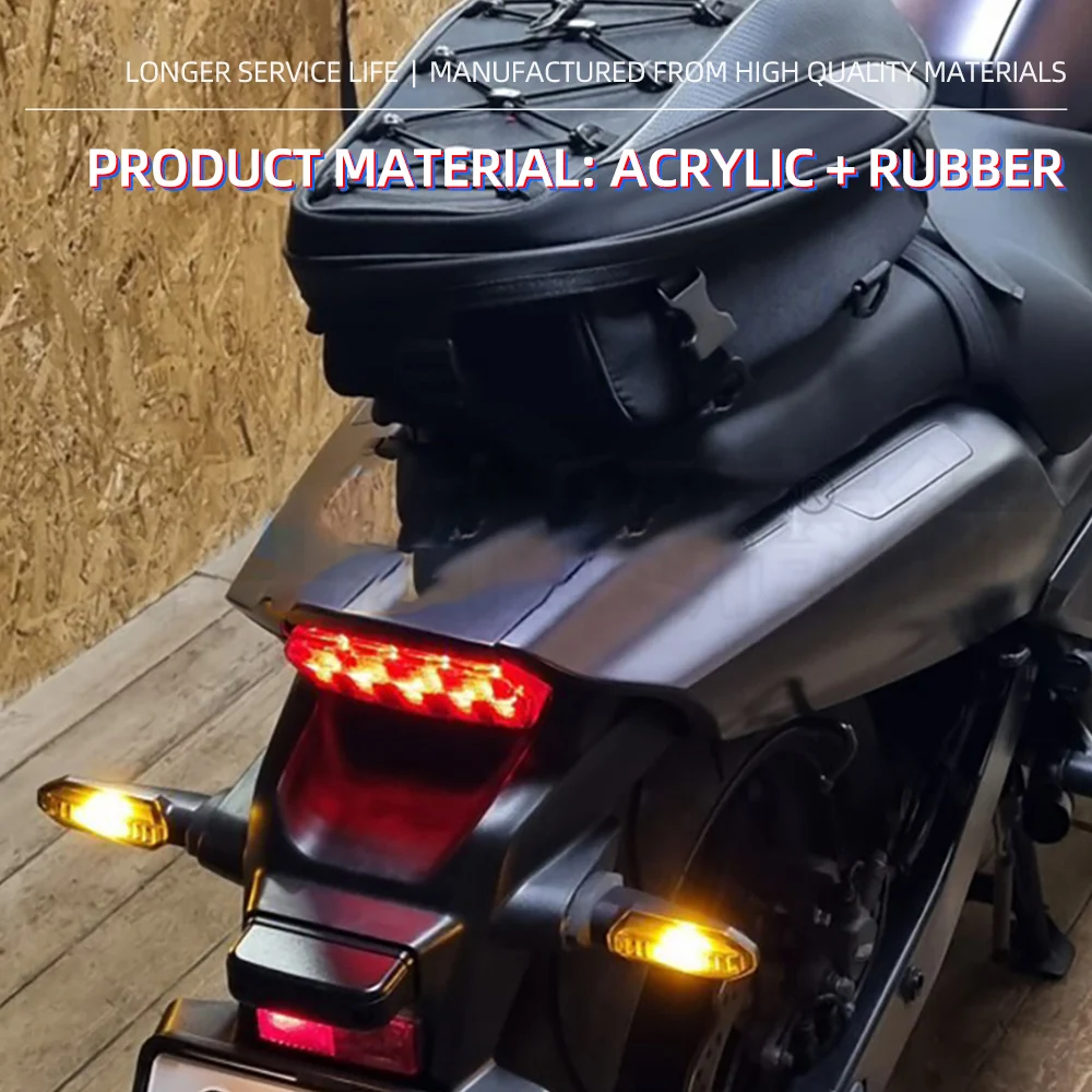 Front and rear acrylic rubber 13V 3.4W 1.2W indicator motorcycle turn signal lights