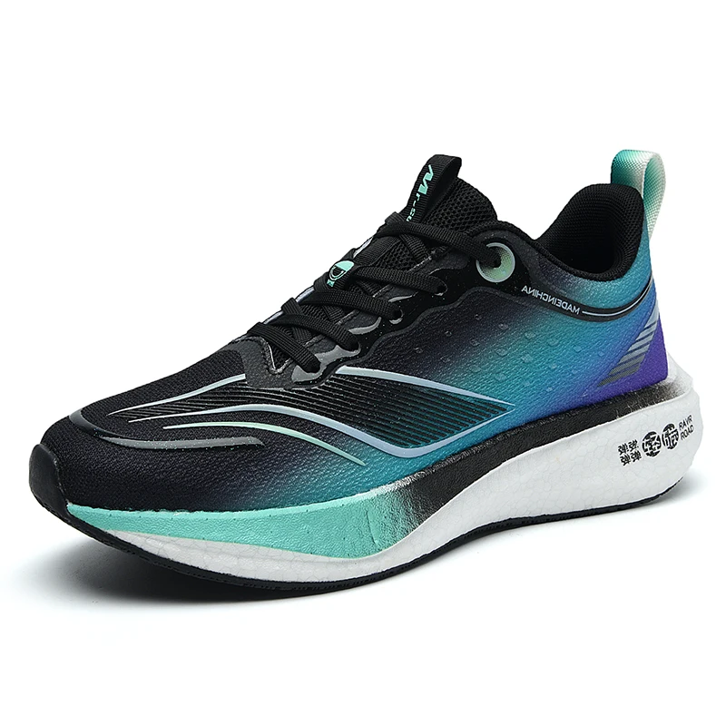 Wholesale Ultra Light Running Shoes New Rotating Button Lace Free Sports Shoes Breathable And Shock Absorbing Running Shoes