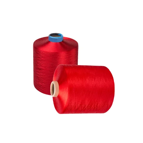 High Quality flame retardant polyester 150d/36f melange dyed yarn grs poly yarn