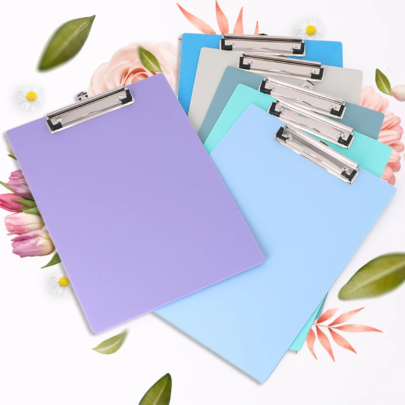 YUZMEI Plastic A4 A5 Clipboard Clip Writing Board Writing Board Menu Stand Letter Size Clipboard Clipboard With Flat Clip