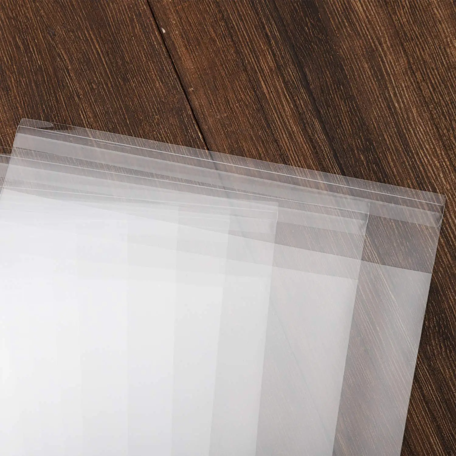 Customized Size Printed Resealable Cloth Package OPP Pouch Self Sealing Bopp Transparent Cello Bag Clear Plastic Cellophane Bags