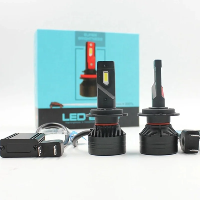 Newest F3 H4 90w 20000lm h4 9005 9006 880 canbus error free F3 Led headlight bulbs for halogen replacement