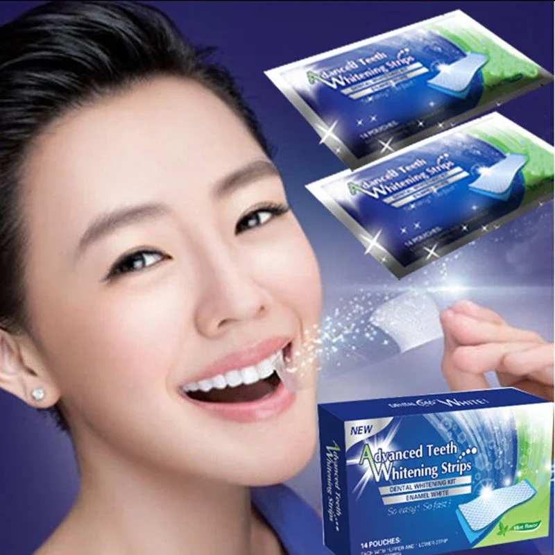 
oral mint whitening strips cleaning non peroxide teeth whitening strip machine 