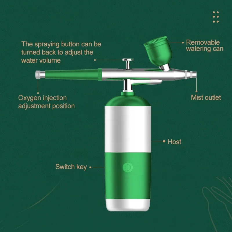 Beauty Nano Deep Water for Face Moisturizer Gel Oxygen Injector  Household Hydrating High-Pressure Spray Gun