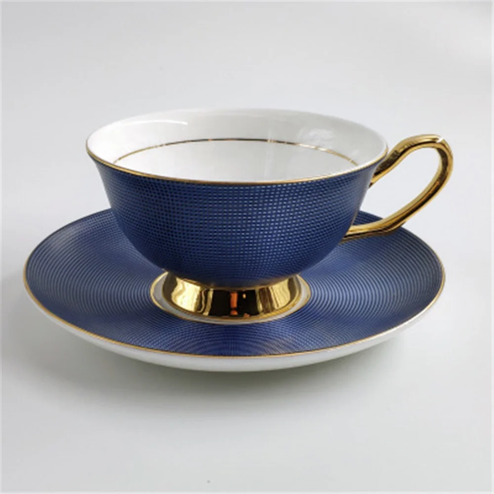 Low Price English Royal Garden Coffee Cup and saucers European Bone China Coffee Cup Set