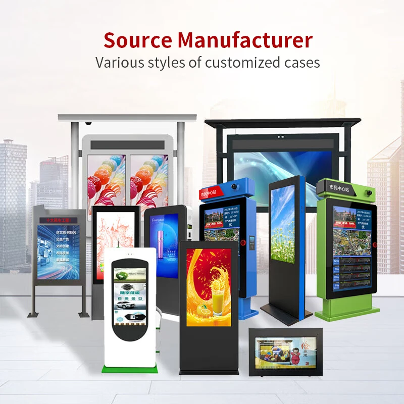 4K Outdoor Restaurant Advertising Display Screen Digital Signage Drive Thru System Menu Window Through Boards Dooh Kiosk