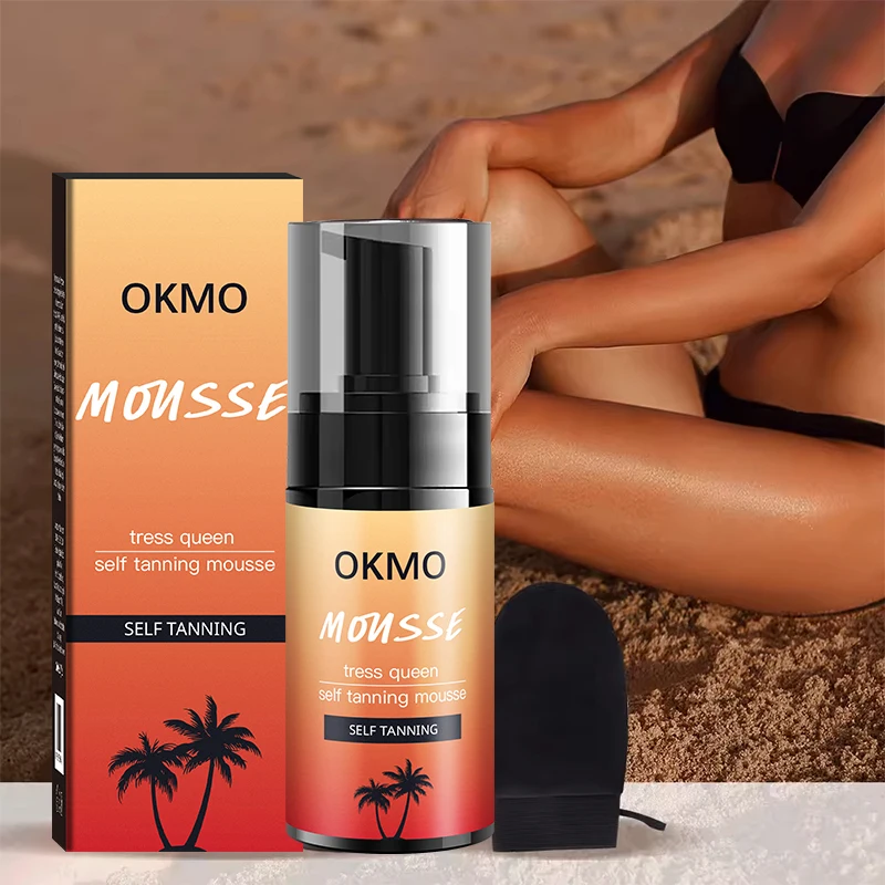 Oem Best selling Private label Organic Vegan Body Ultra Dark Tan mousse Private label Spray Self Tanning mousse