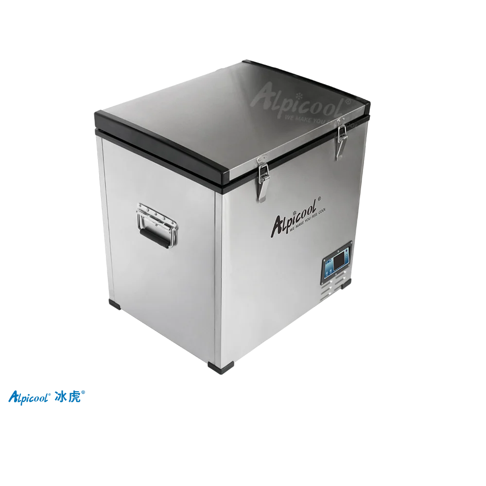 Alpicool BD75 stainless steel casing portable compressor car fridge mini freezer 75L