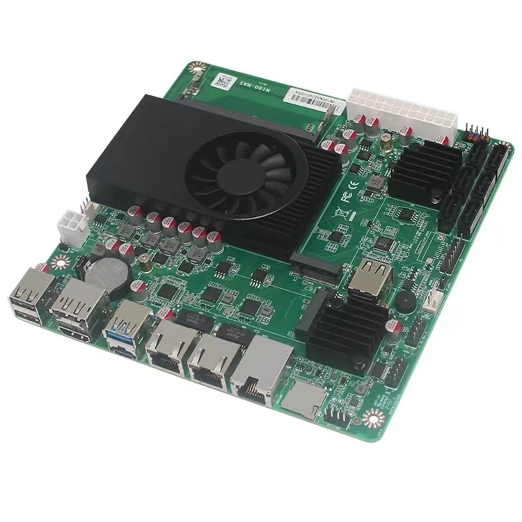 2024 Материнская плата Intel Alder Lake-N N100 CPU 3 x LAN(2 i225/i226 + 1x10g) сетевой порт