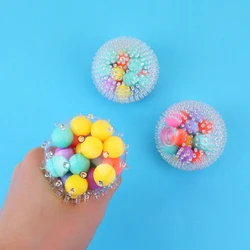Wholesale High Quality Rainbow Dna Squeeze Toys Tpr Ball Stress Relief Toys Ball Fidget Toys For Kids