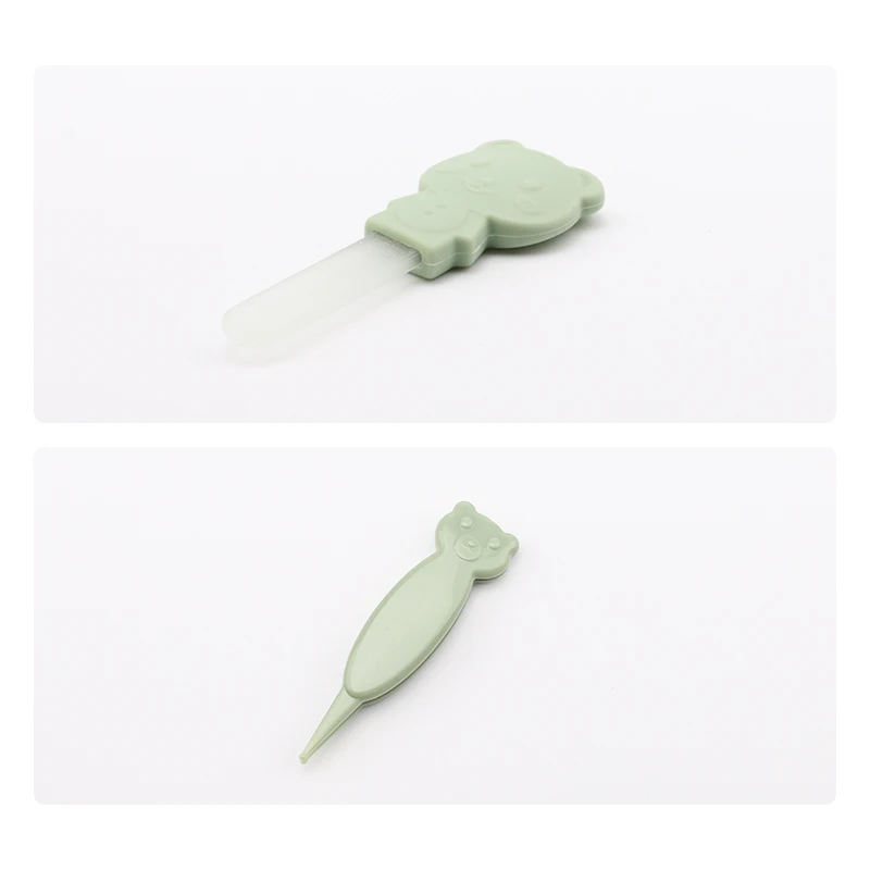 5 pcs Portable Infants Daily Cleaning And Nursing Set Electric flashlight ear spoon Baby nail clipper Baby Nail Care set