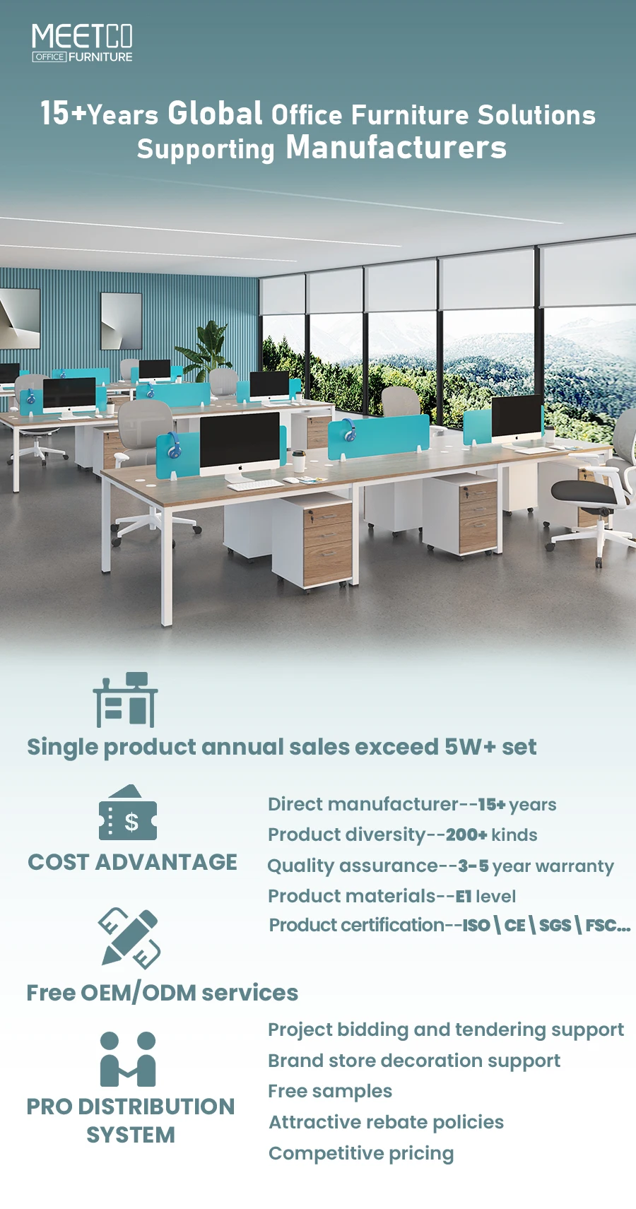 Modern Office Table Workstation cubicle Modular 4 6 Seater Desk Open Staff Workstations WIth OEM ODM Fast delivery