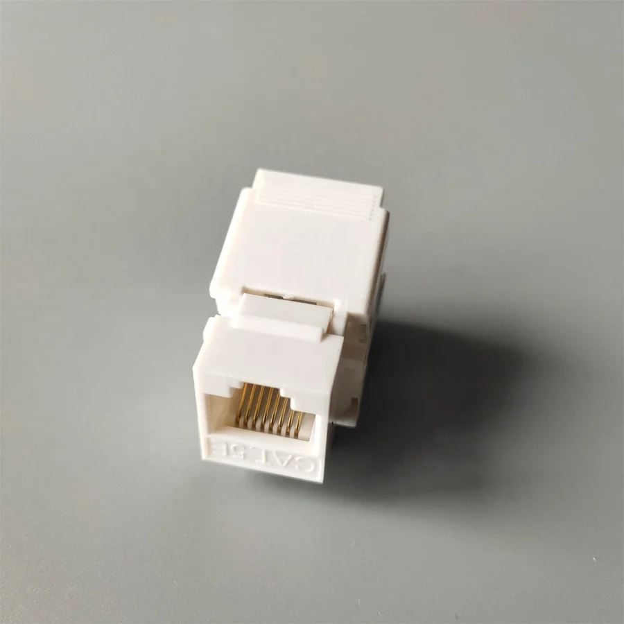 Двойной IDC UTP cat5e цифровой RJ45 T568B стандартный разъем keystone jack без