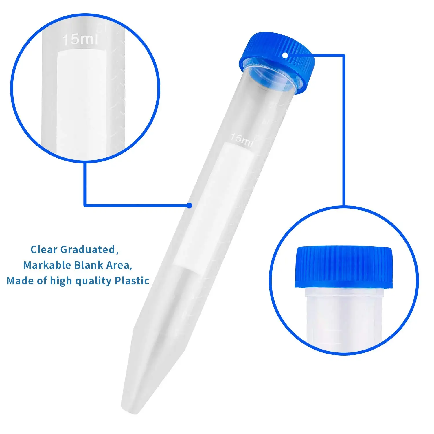 High-quality Cell Culture Centrifuge Tubes 15ml & 50ml Conical Tubes