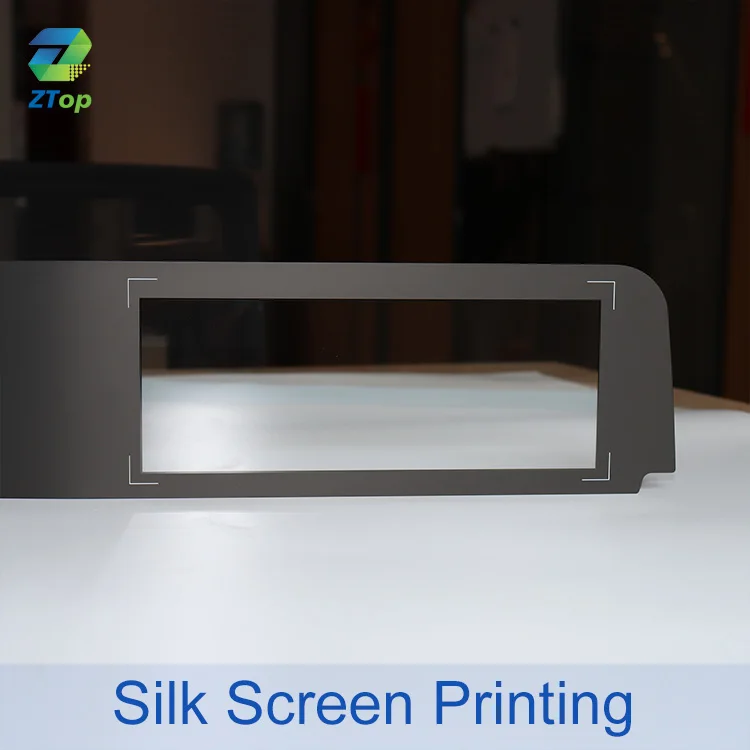 Panel manufacturers supply tempered glass digital touch button panel transparent window panel silk screen beveling highprecision