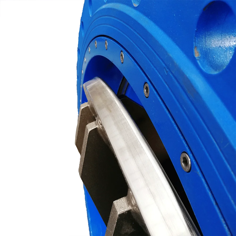 Electric bare-shaft butterfly valve double eccentric hard seal flanged butterfly valve