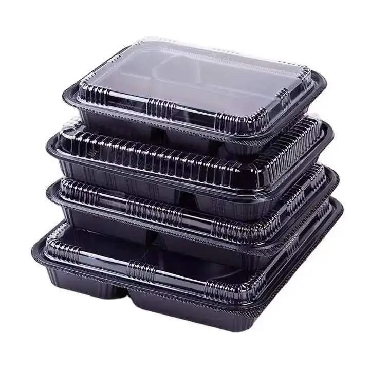 24/28/32 oz meal prep rectangle disposable containers with lids for food rectangle disposable food container with lid