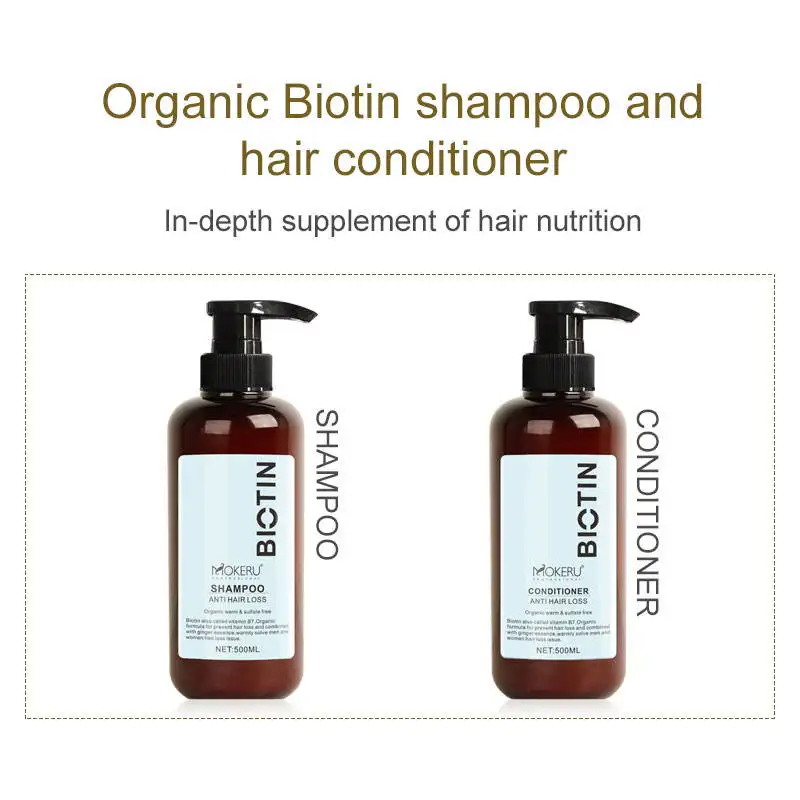 Wholesale MOKERU Biotin Collagen Korean Shampoo Prevents Hair Loss 100% Sulfate Free Custom Shampoo