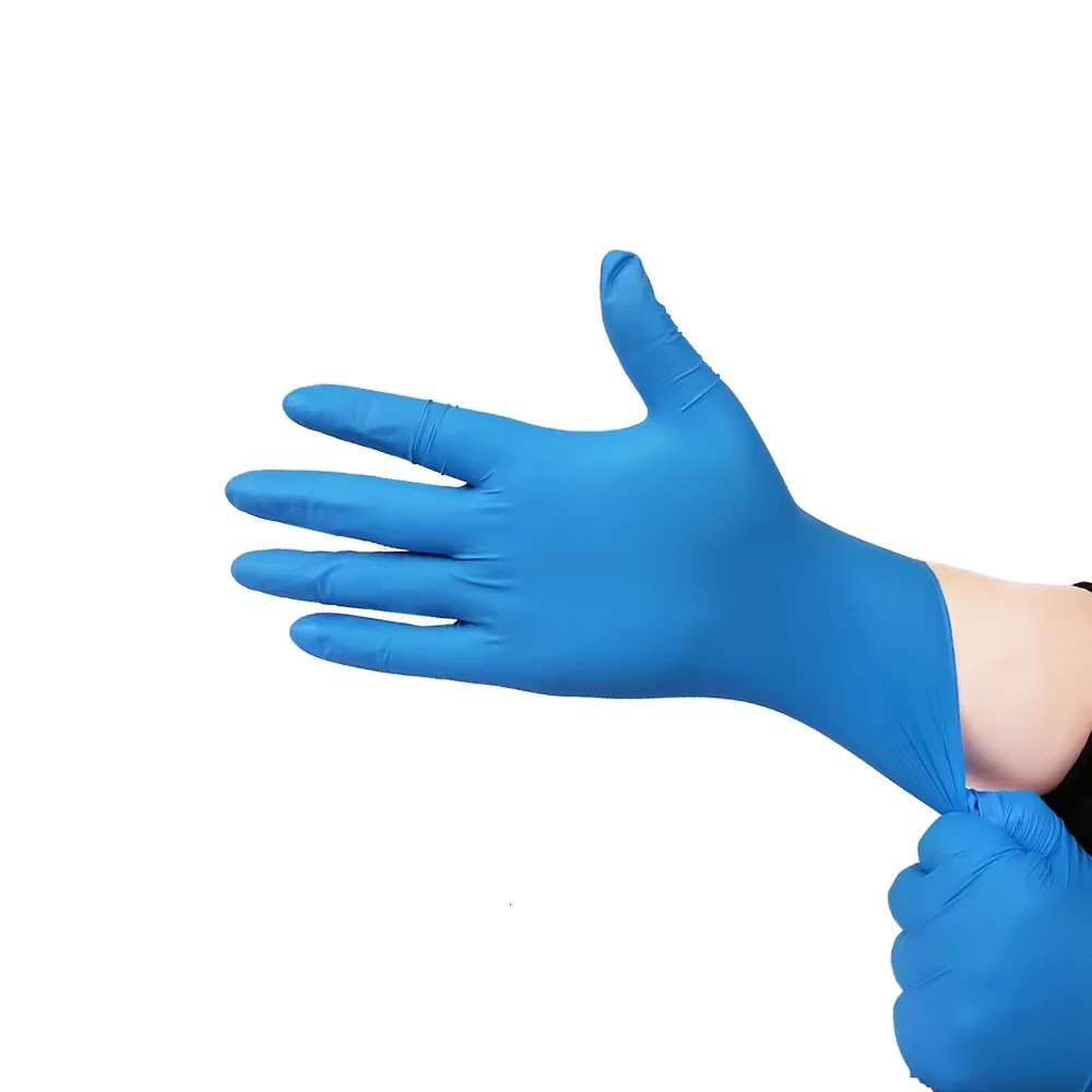 Hot Selling Thick Nitrile Gloves Food Grade Latex Rubber Gloves Medical Surgical Examination Medical Pure Nitrile Glove