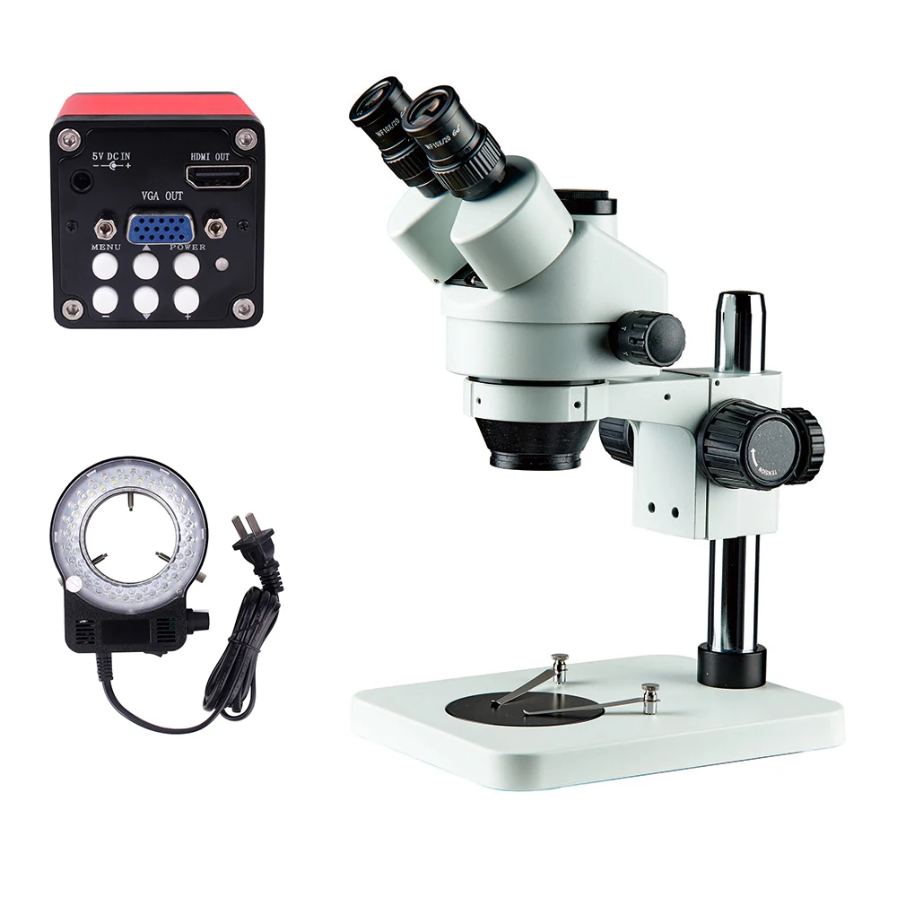 SZM7045T-B1LEDRED130MPHDMI 7x-45x Профессиональный микроскоп Цифровой ЖК-дисплей Тринокулярный зум Стереомикроскоп