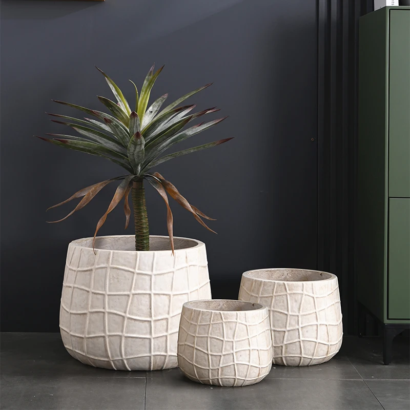 Creative Home Flower Pot Outdoor Indoor Small Clay Pots Factory Wholesale Fiber Pots for Plants