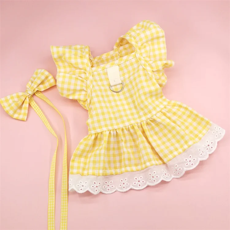 Cheap china wholesale clothing pet JK plaid Princess skirt dropshipping dog clothes