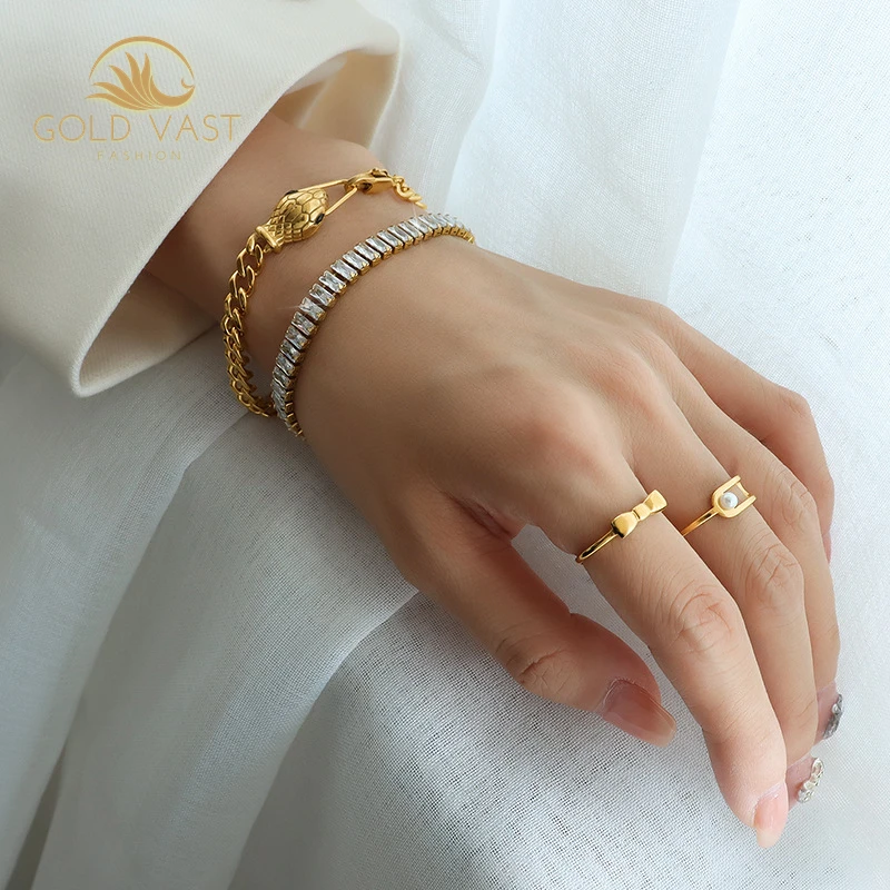 
trendy stainless steel gold plated bracelets & bangles bracelets sets alloy charm bracelet in zinc alloy jewelry bijou bijoux or 