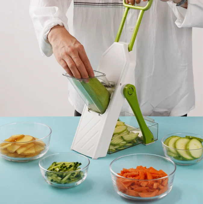 High Quality Cheap Multifunctional Vegetable Cutter 4 IN 1  Slicer And Chopper For Kitchen Safety Use
