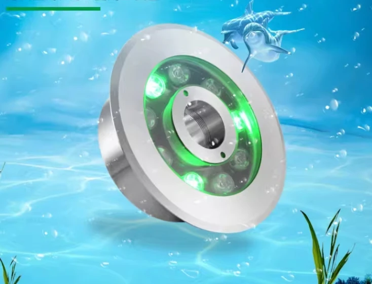 OEM Free IP68 RGBW Donut Single Color 36W Submersible Musical Water Fountain Underwater Ring 24W LED Light Show 2Inch