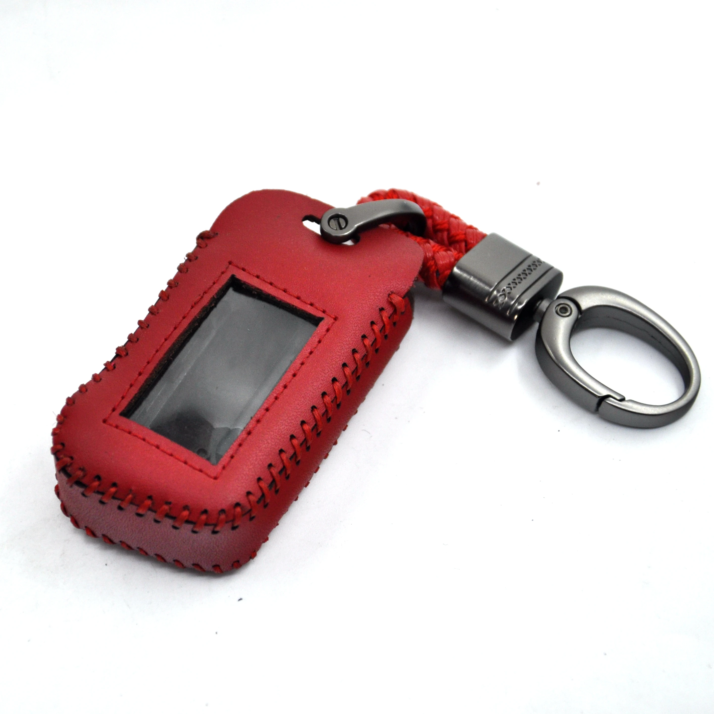 New A93 Leather Case For Starline A93 A63 Car Key alarm Remote Controller LCD Keychain Cover,Car-styling