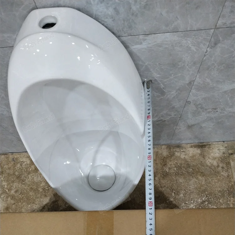 Factory Directly Easy Clean Top Spud Urinals for Men Gravity Flushing Wall Hung Bathroom Urinal