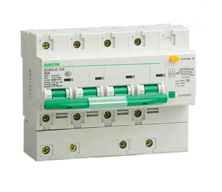 Солнечный инвертор Suntree 4-полюсный автоматический AC автомат защити цепи утечки земли устройство однофазный кривая C 20amp ELCB/RCCB/код цена