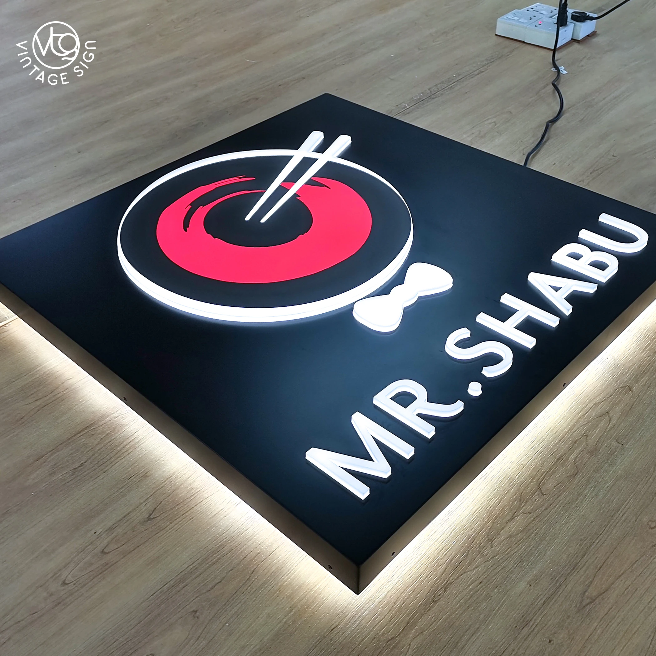 Professional Factory Formed Acrylic Sign Double Sides Light Box Customized Led Lightbox