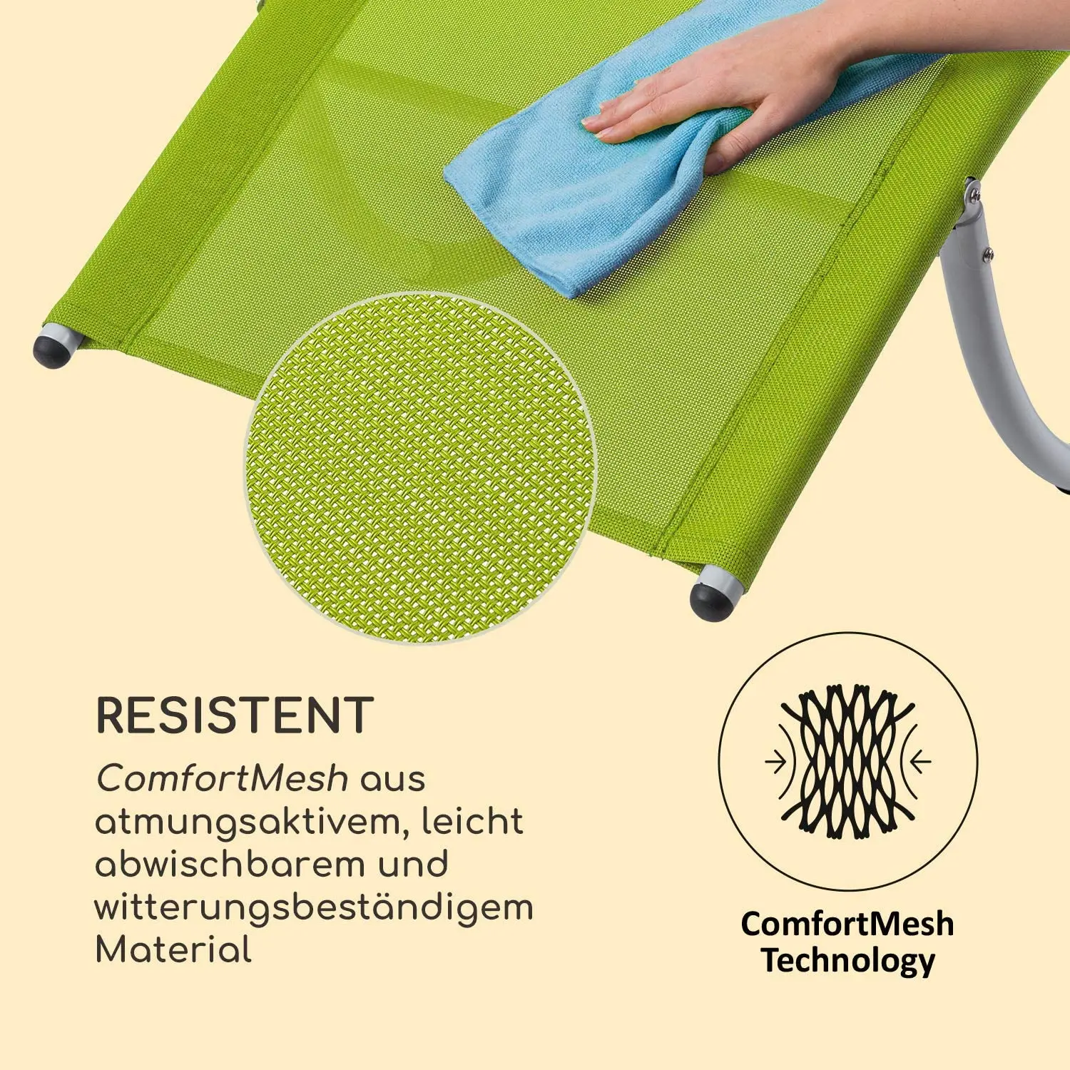 Steel Tube Orbital Folding Gravity zero Patio Lounger Rocking Chair Foldable Lounge rocking chair