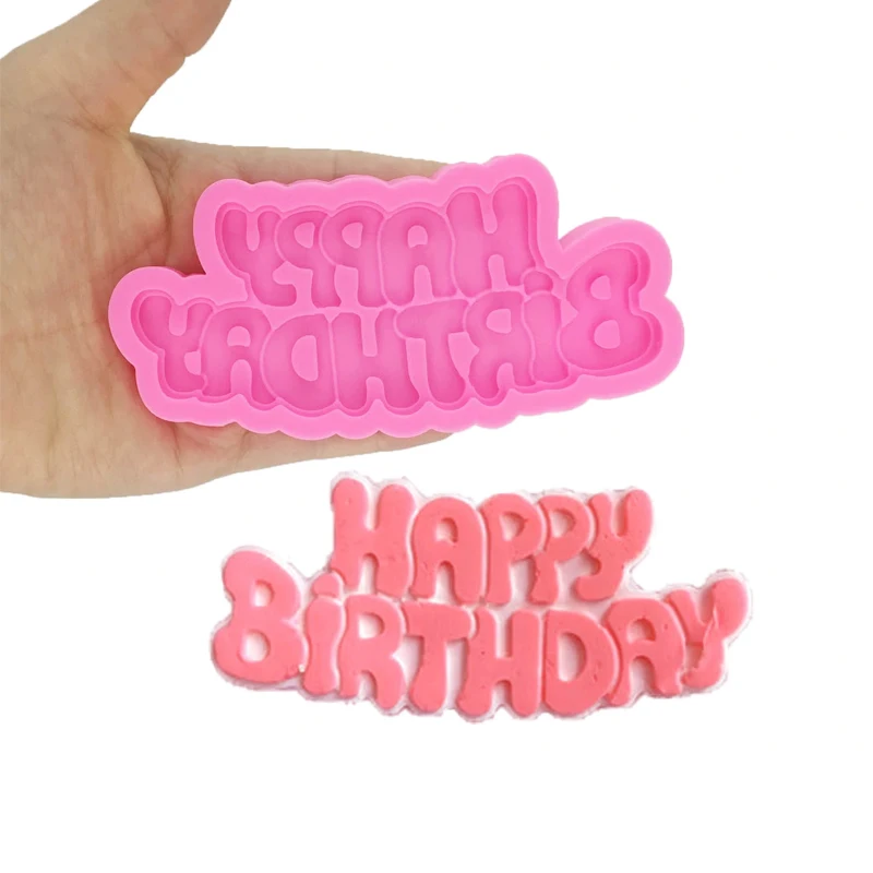 Cake Decorating Tools Chocolate Mold 3D Letter Shape Chocolate Bar Mold Rubber Cake Tray Silicone Candle Molds Sustainable 50pcs
