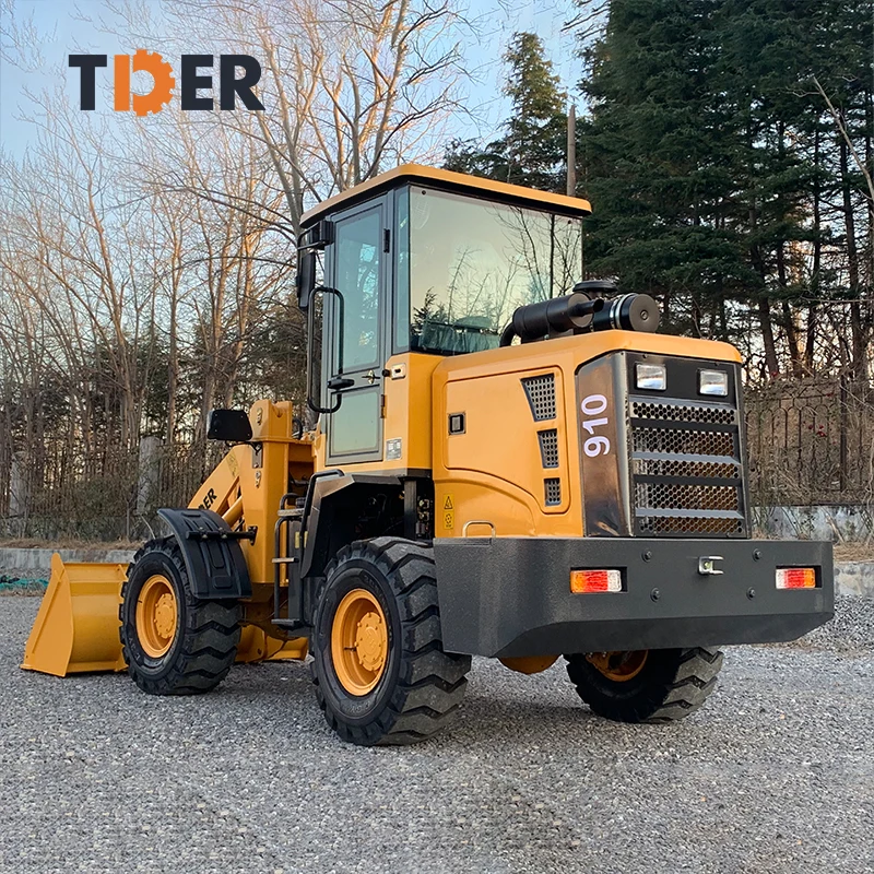 TDER 7 day fast shipping low price 1t 1 1.5 1.8 2 2.5 2.8 3 ton front loader mini loader small wheel loader in stock for sale